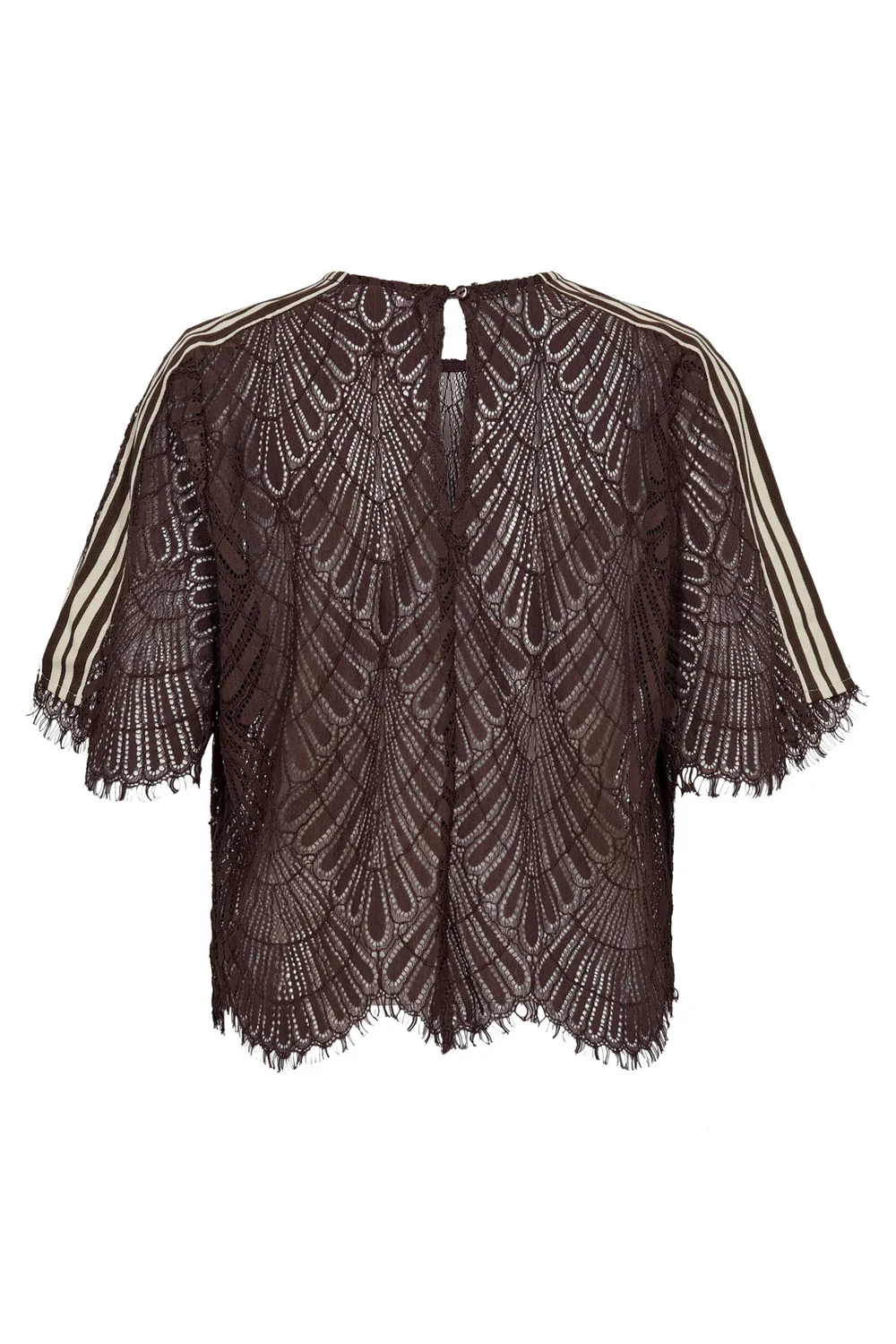 Leti Lace Blouse 45049 | Dark Brown | Top fra Co'couture - Image 5