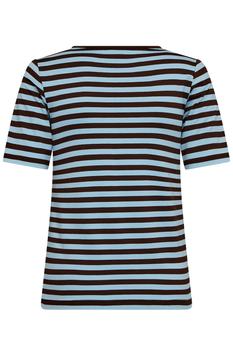 Liana Tee 211647 | Coffee Bean W. Blue Bell | T-Shirt fra Freequent - Image 5