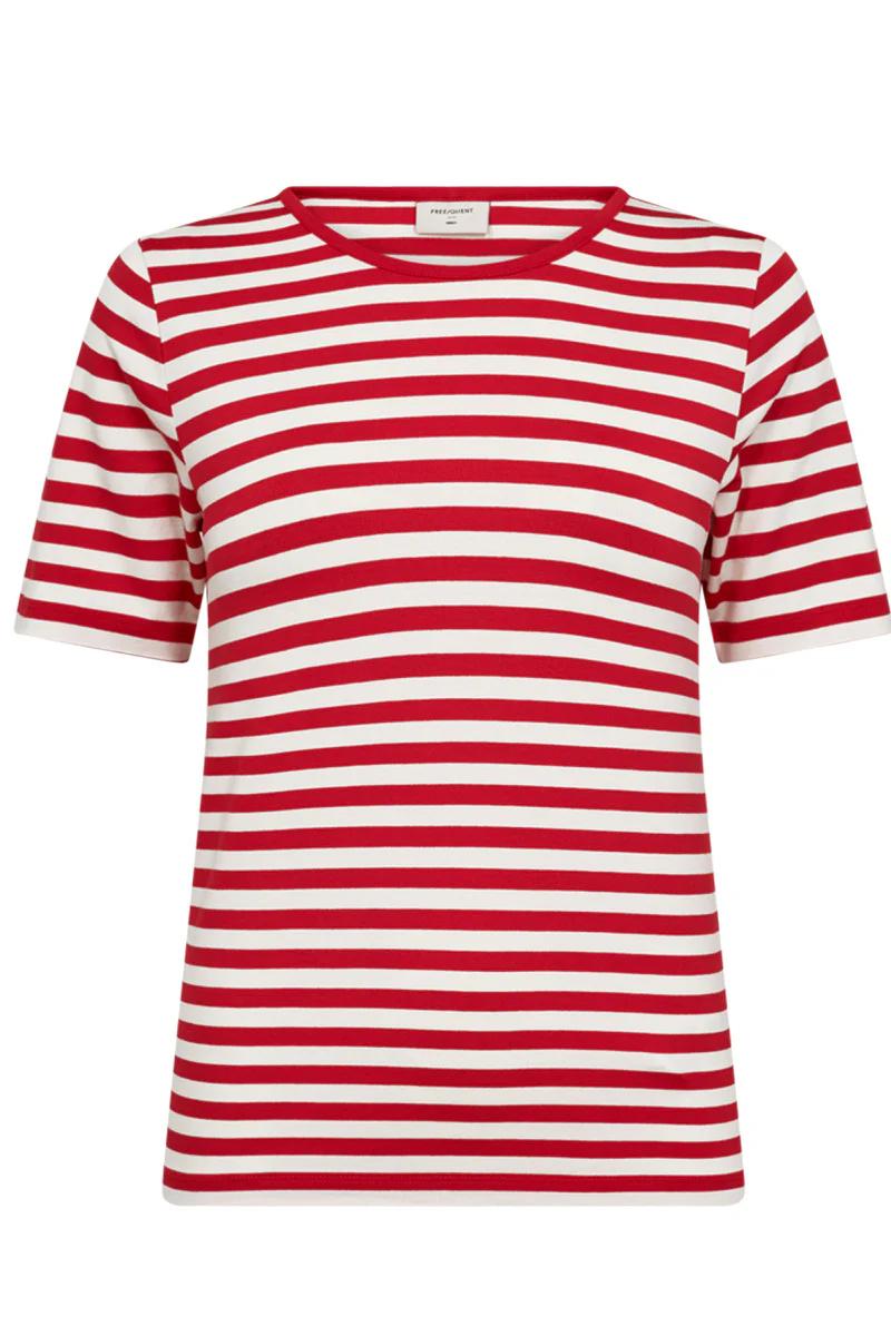 Liana Tee 211647 | True Red W. Star Off-White | T-Shirt fra Freequent - Image 2