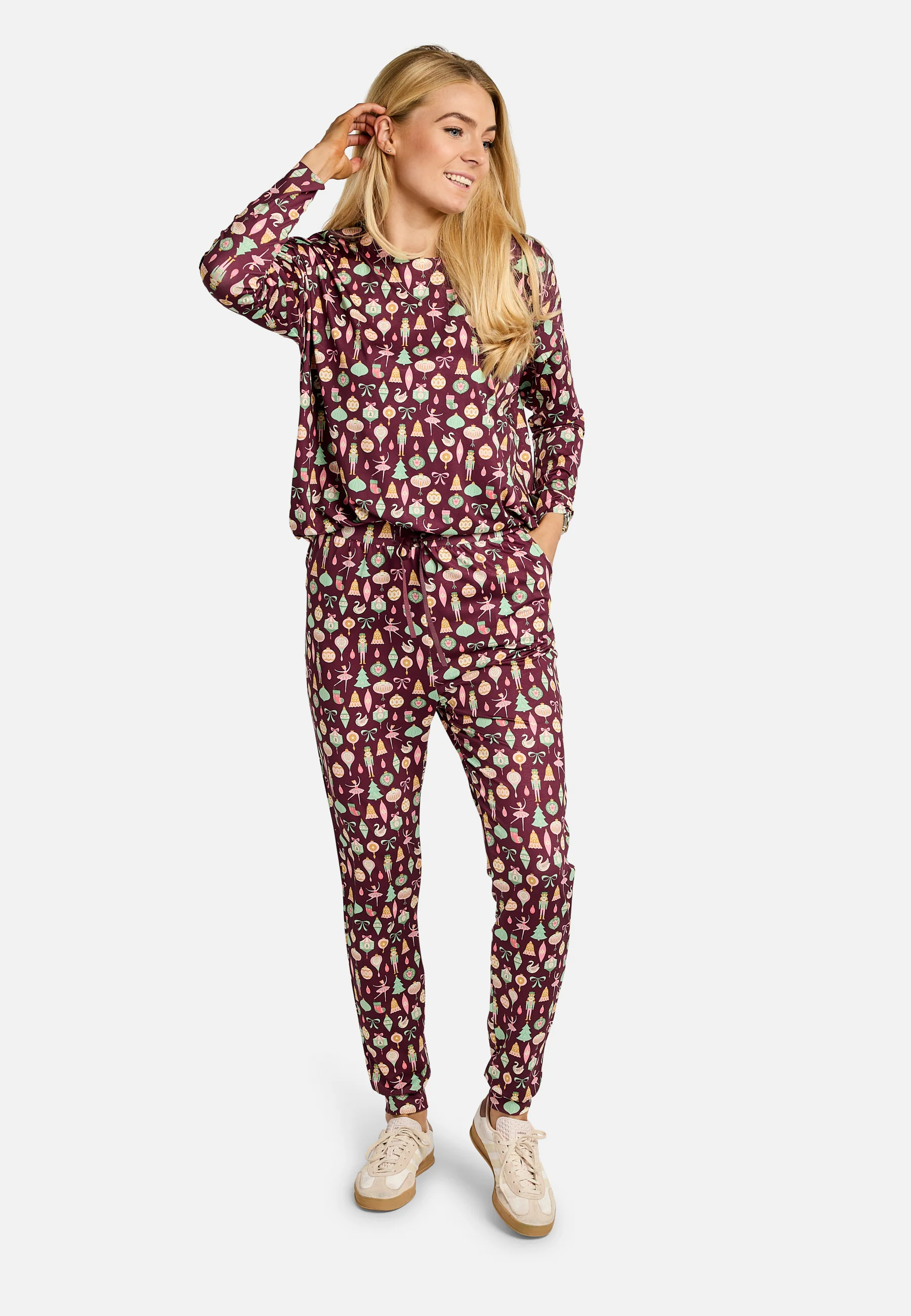 Alma Pants | Ballerina Bordeaux | Bukser fra Liberté - Image 4
