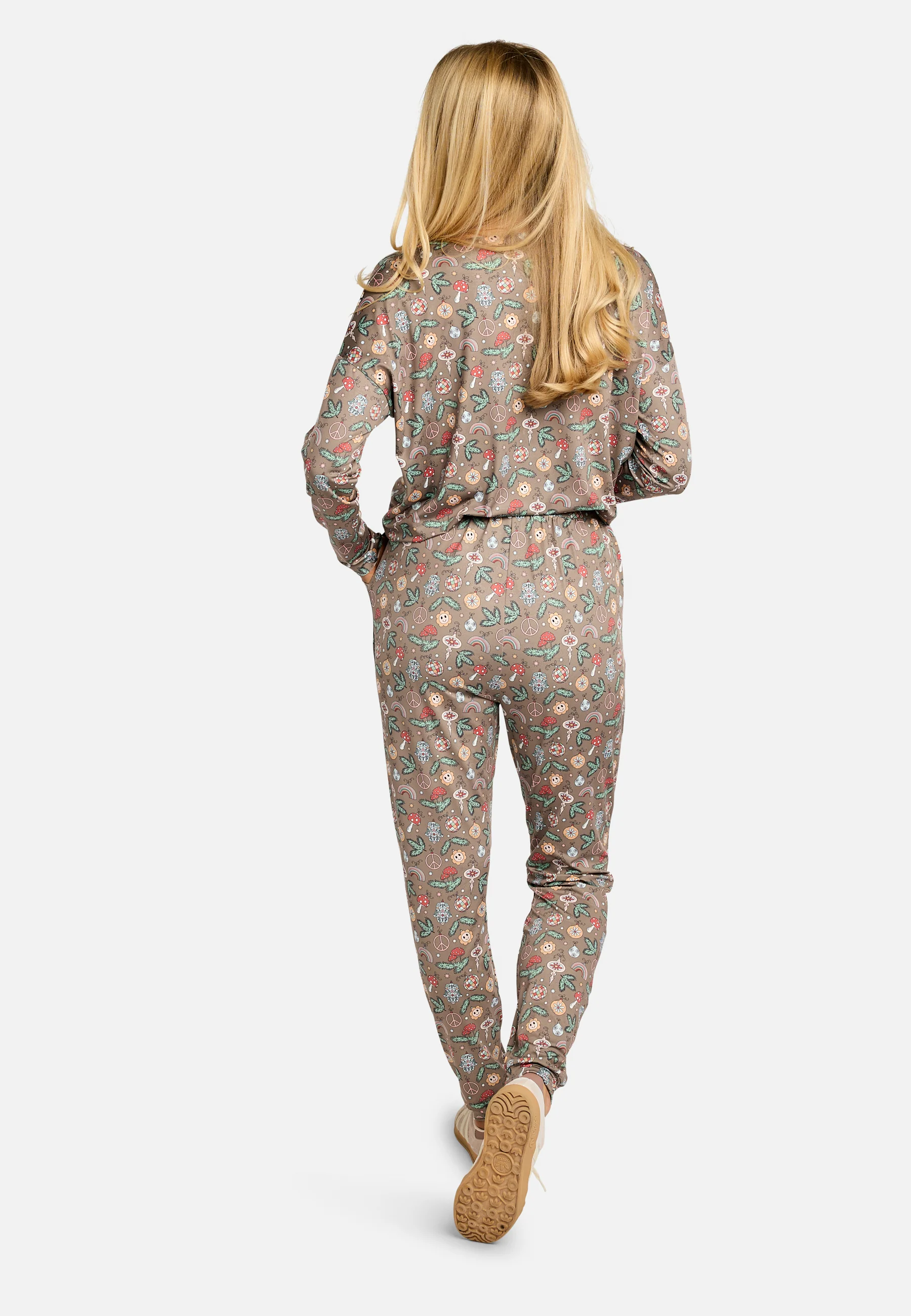 Alma Pants | Smiley Peace Brown | Bukser fra Liberté - Image 8