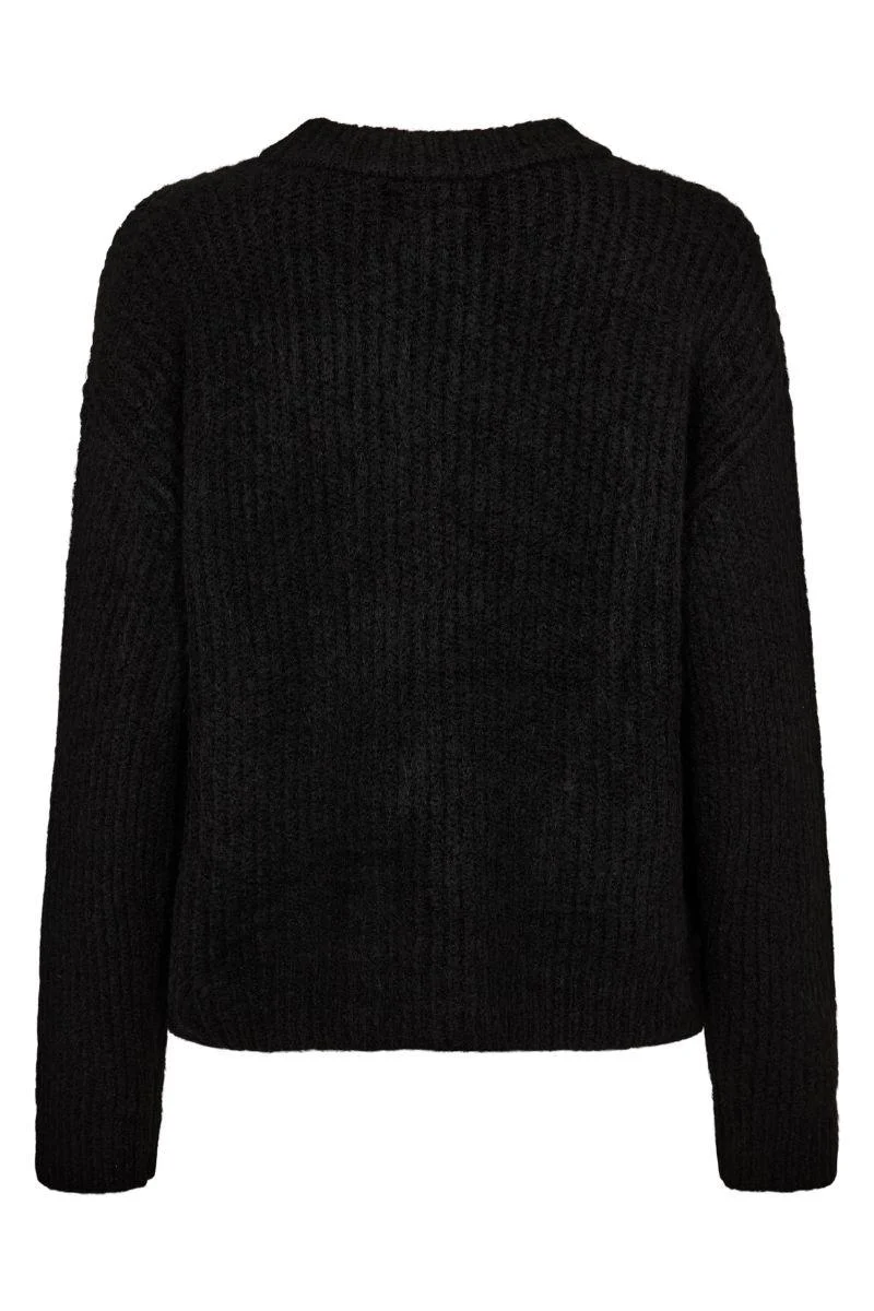 Fro Bow Pullover | Black Silver Bow | Bluse fra Liberté - Image 4