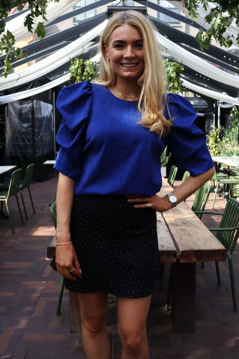 Henne Short Skirt | Black Diamond | Nederdel fra Liberté - Image 2