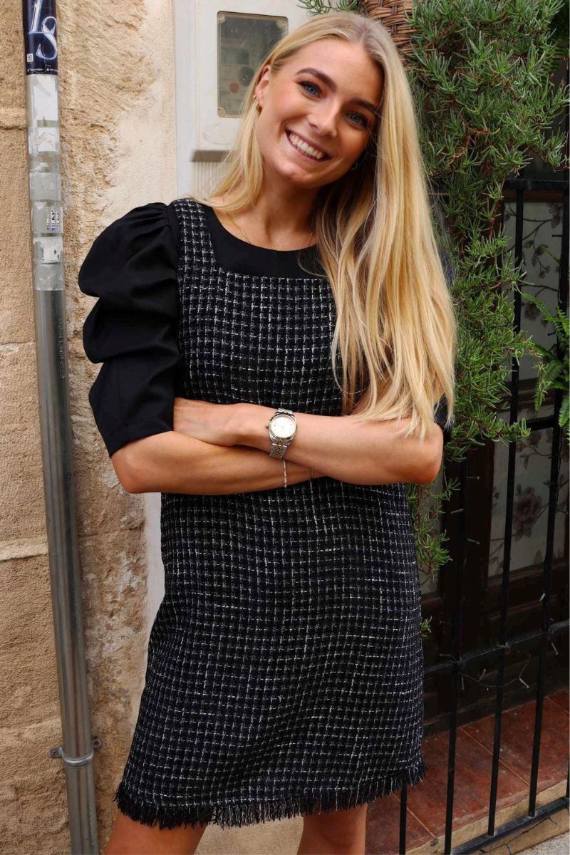 Coco Dress | Grey Black | Kjole fra Liberté - Image 3