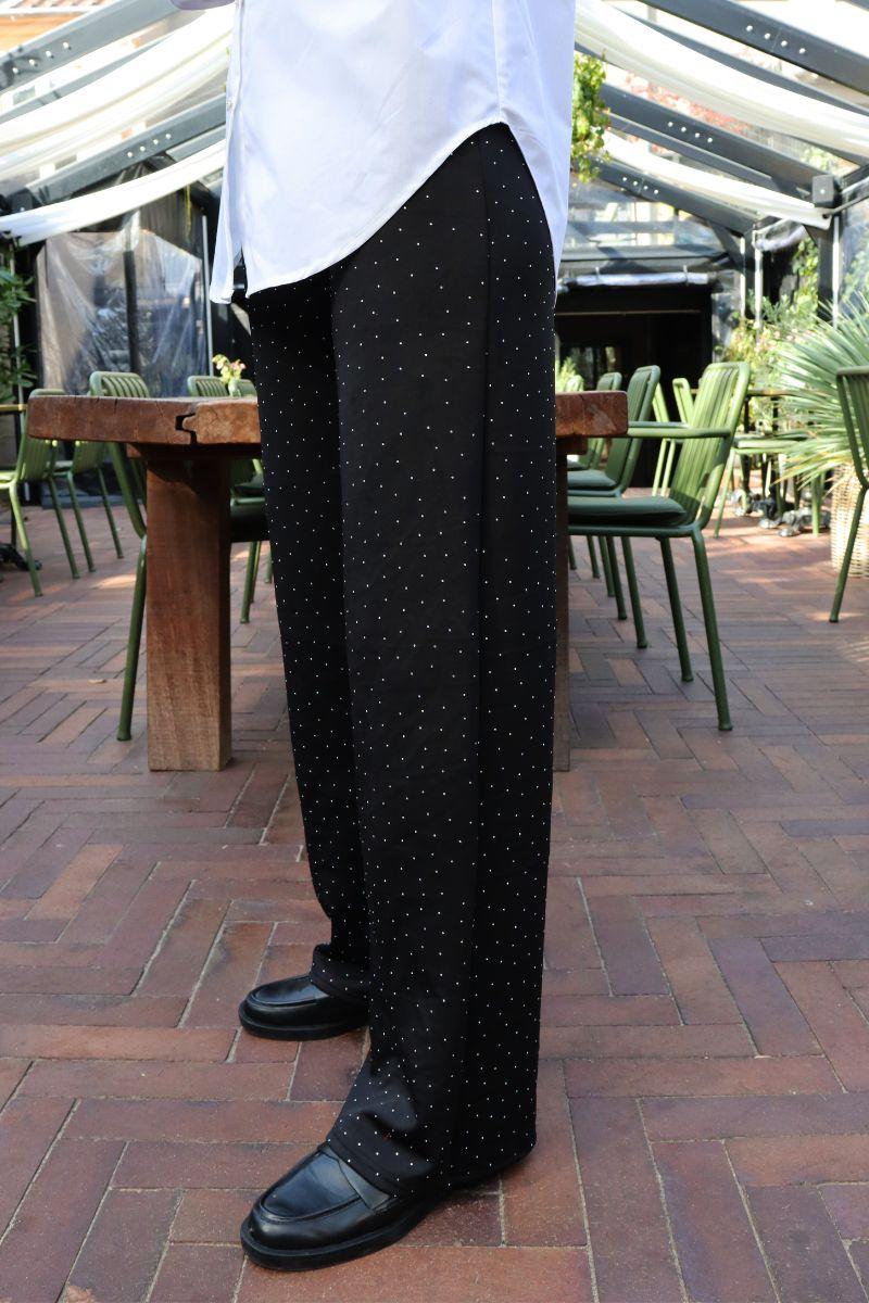 Henne Wide Pants | Black Diamond | Bukser fra Liberté