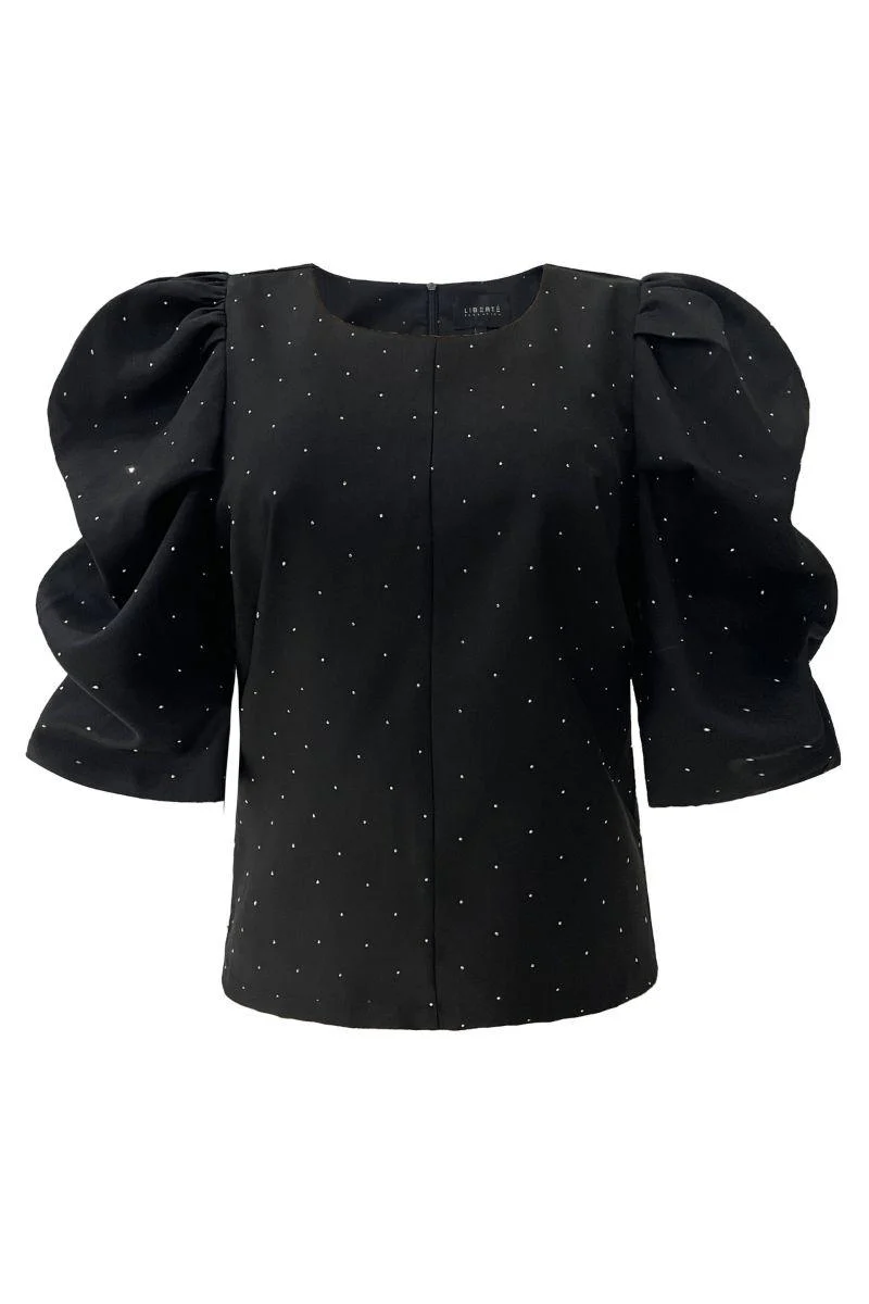 Winnie Blouse | Black Diamond | Bluse fra Liberté - Image 2