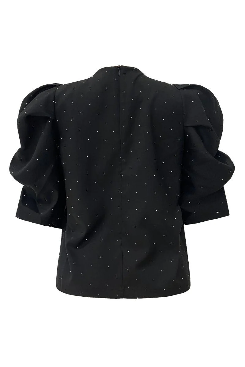Winnie Blouse | Black Diamond | Bluse fra Liberté - Image 4
