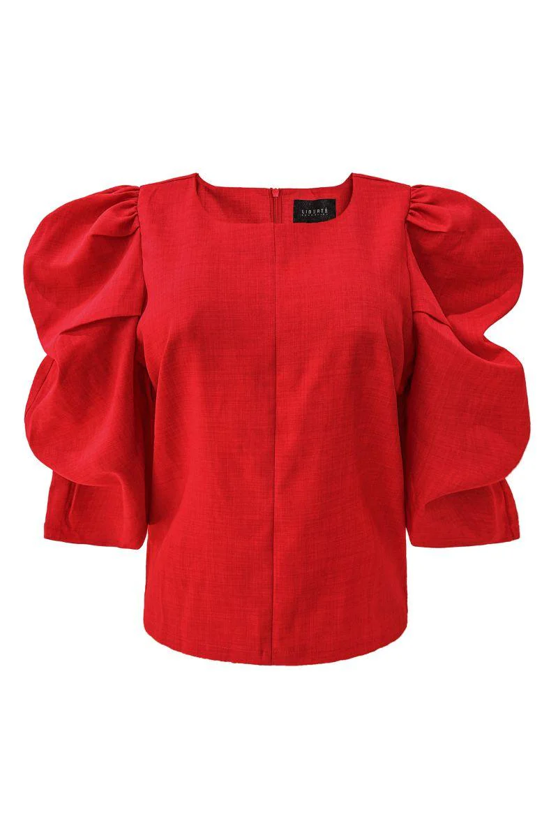 Winnie Blouse | Red | Bluse fra Liberté - Image 2