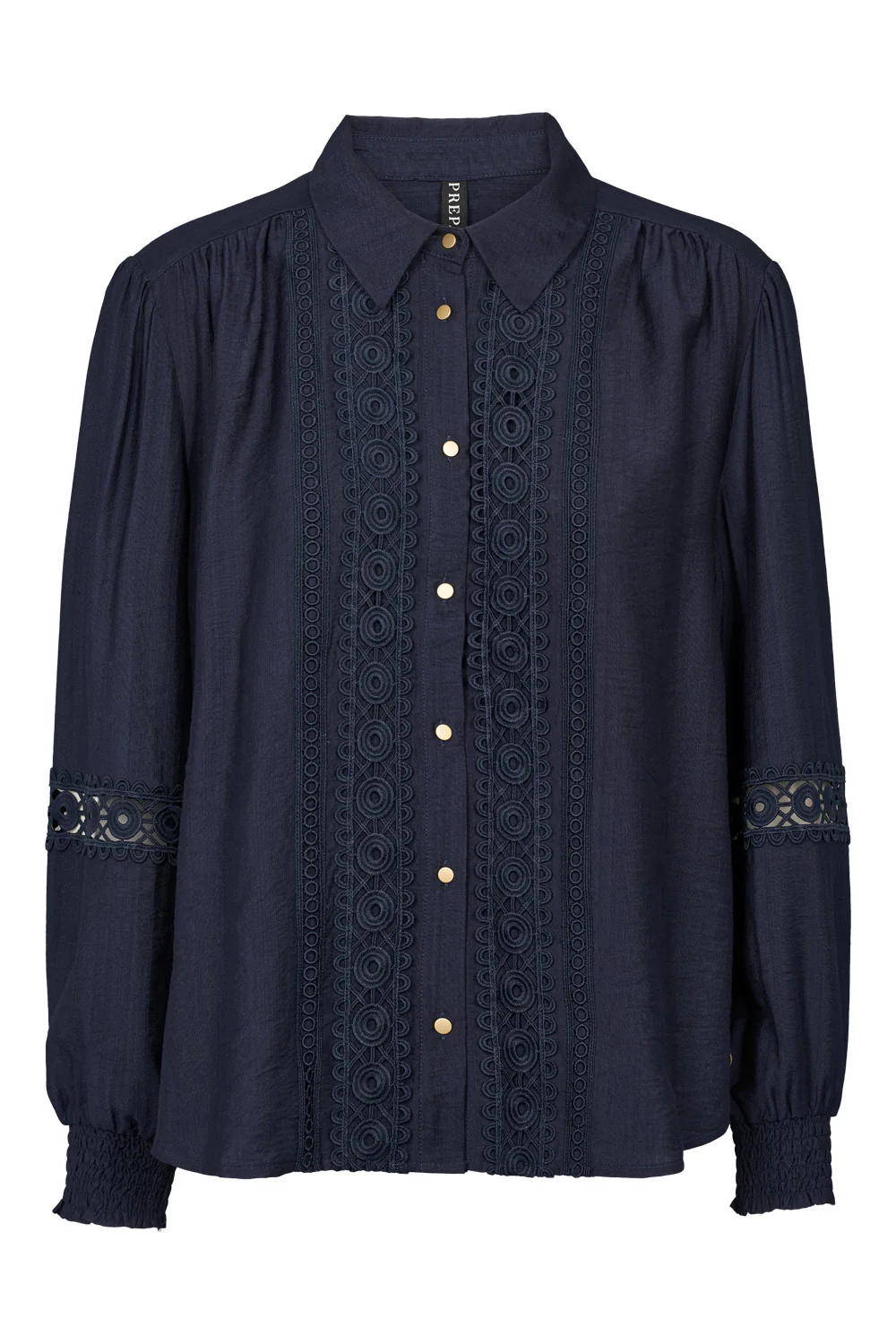 Lila Blouse 2865 | Navy | Bluse fra Prepair - Image 2