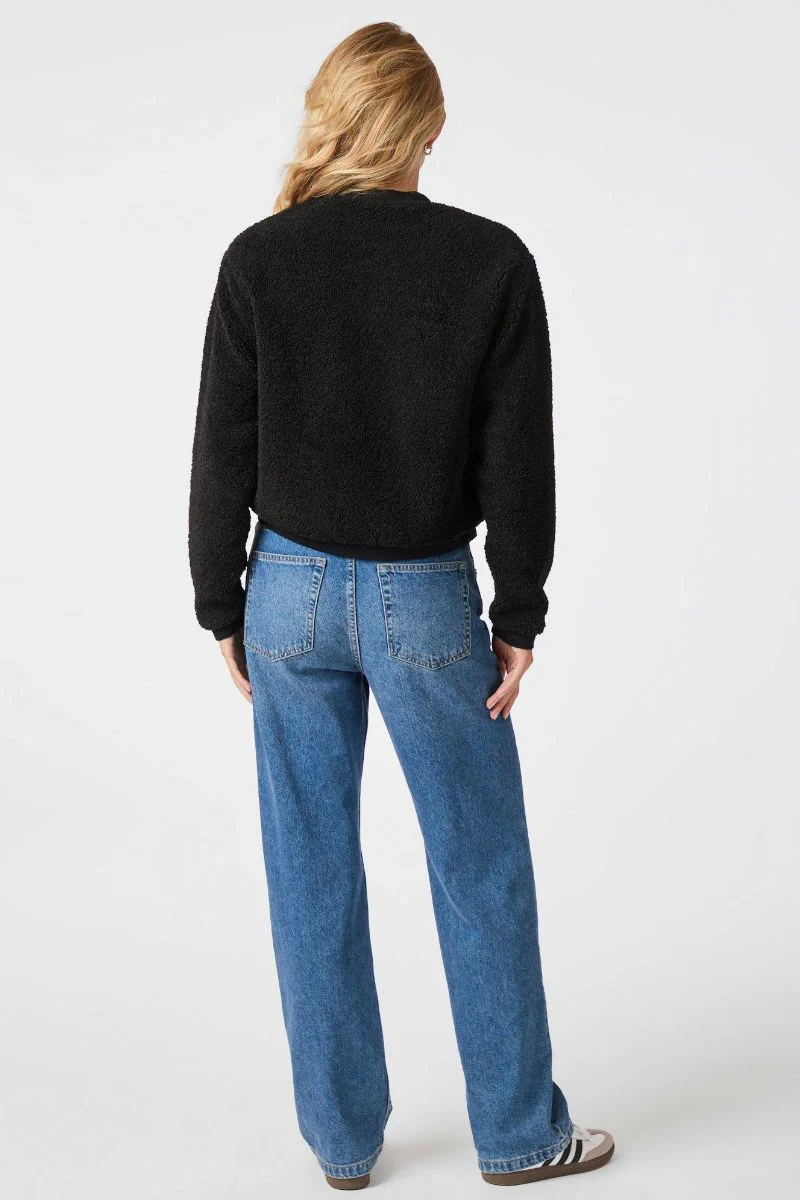 Limo Fluffy Knit Cardigan | Black | Cardigan fra Neo Noir - Image 10