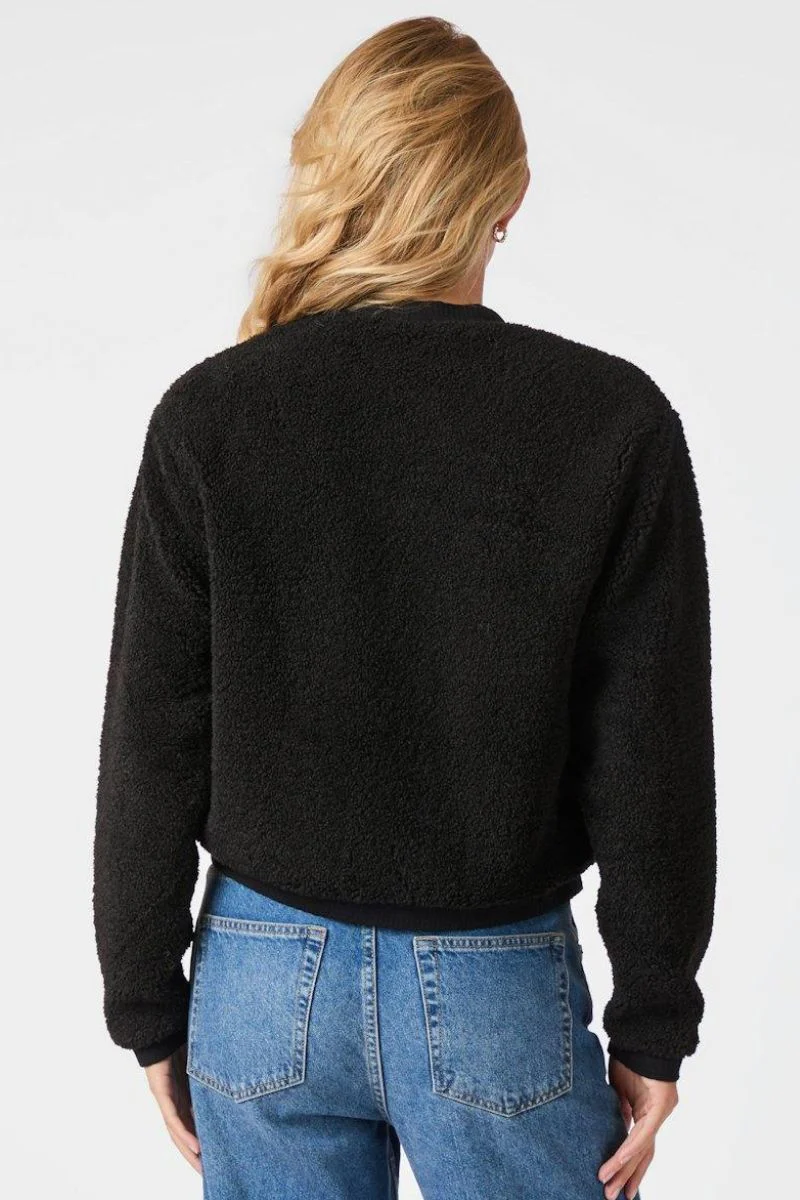 Limo Fluffy Knit Cardigan | Black | Cardigan fra Neo Noir - Image 8