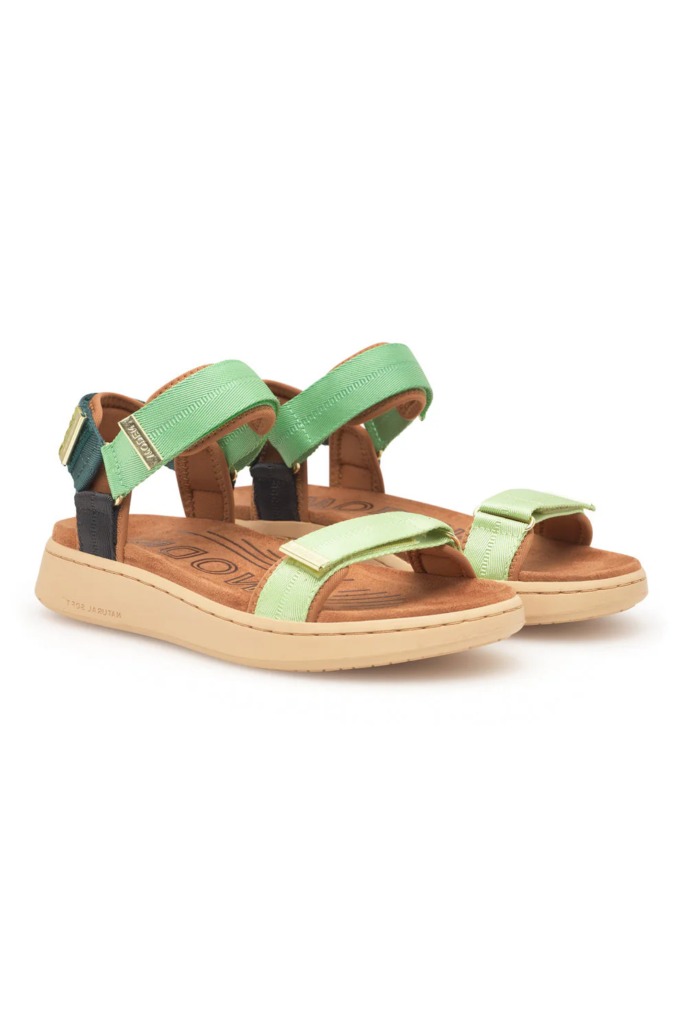 Line | Apple Green Multi | Sandaler fra Woden - Image 2