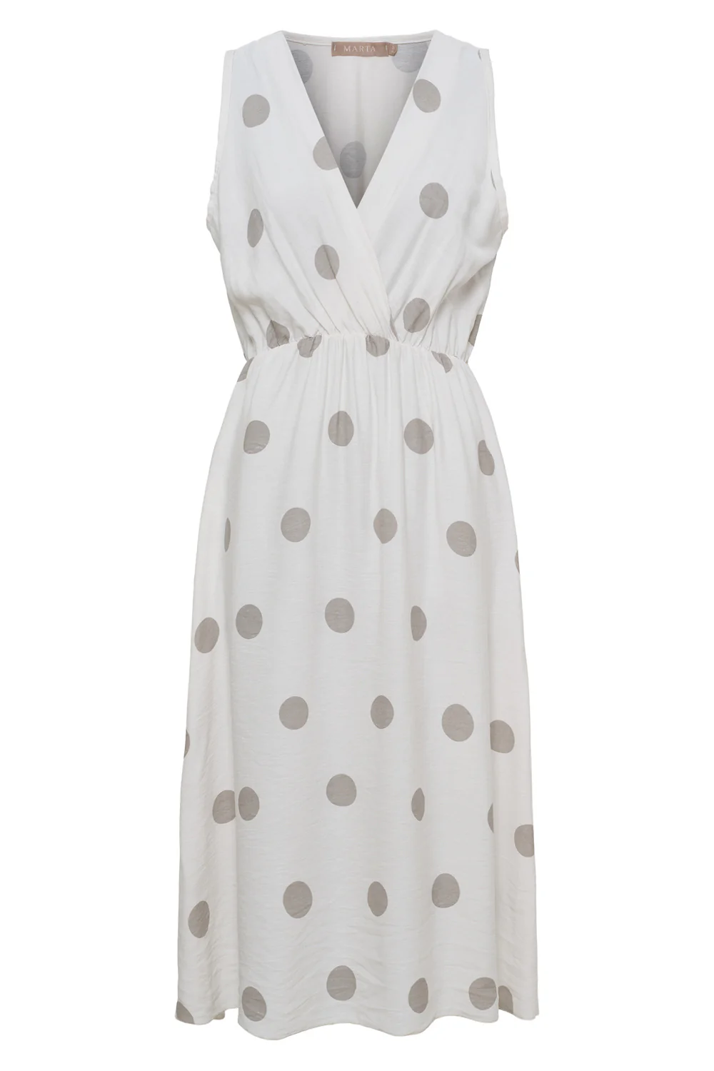 Linetta Dress | Beige Dot