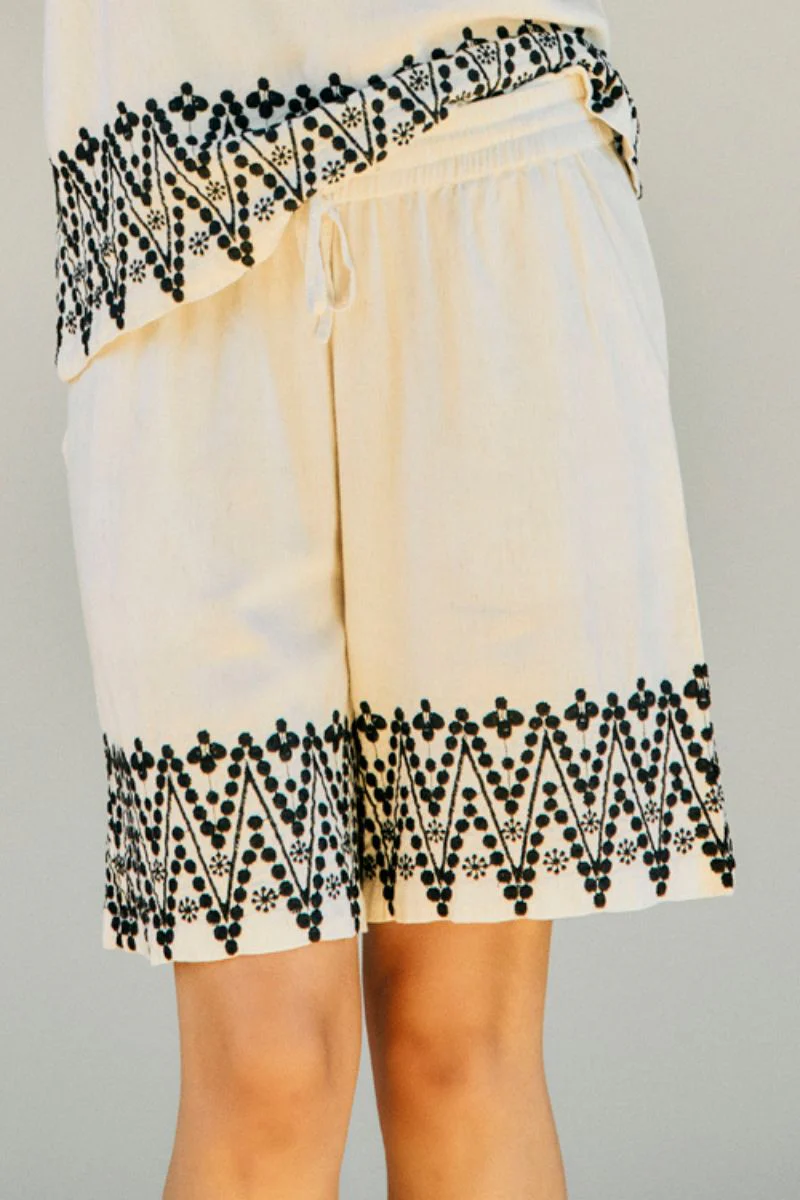 Linus Shorts 206116 | Moonbeam W. Black | Shorts fra Freequent - Image 3