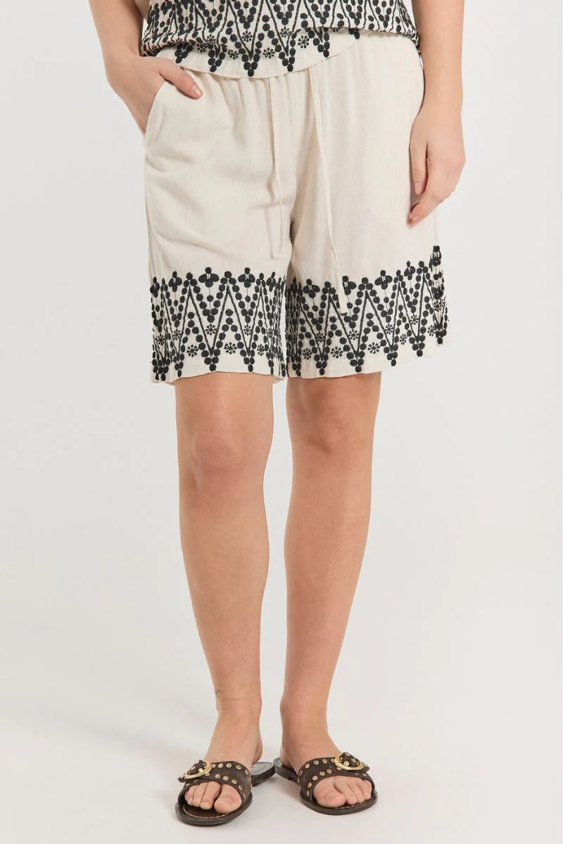Linus Shorts 206116 | Moonbeam W. Black | Shorts fra Freequent - Image 6