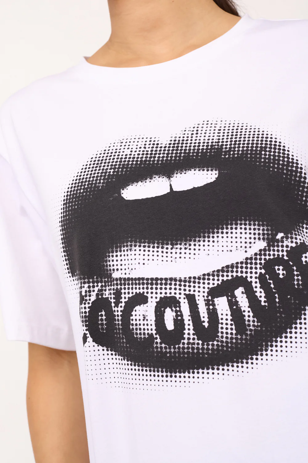 Lip Coco Box Tee | White | T-Shirt fra Co'couture - Image 4