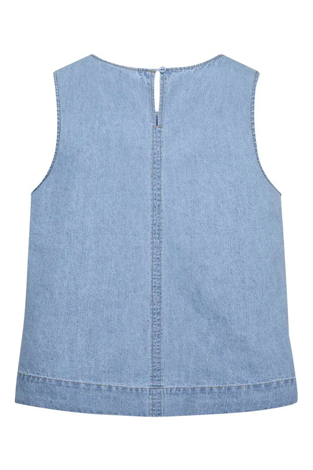 Lisea Blouse 208111 | Light Blue Denim | Bluse fra Freequent - Image 3