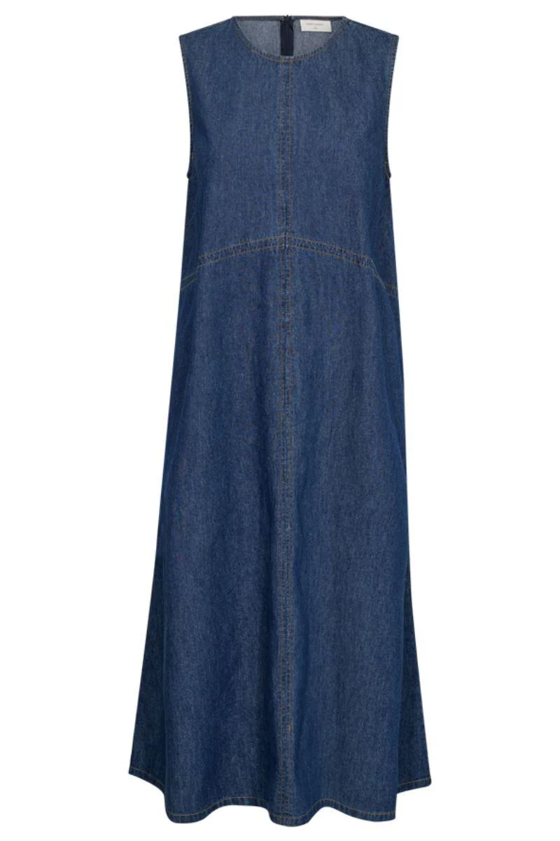 Lisea Dress 206660 | Medium Blue Denim | Kjole fra Freequent - Image 2