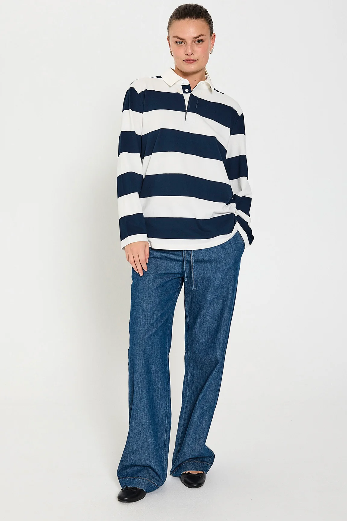 Lisea Pants 204769 | Medium Blue Denim | Bukser fra Freequent - Image 3