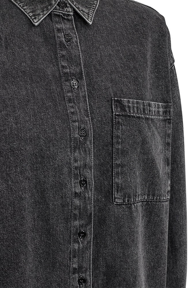 Lisea Shirt 205483 | Vintage Grey Denim | Skjorte fra Freequent - Image 10