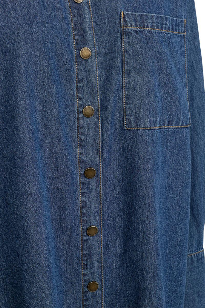 Lisea Shirt 206588 | Medium Blue Denim | Skjorte fra Freequent - Image 5