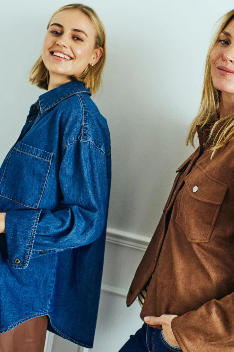 Lisea Shirt 206588 | Medium Blue Denim | Skjorte fra Freequent - Image 7