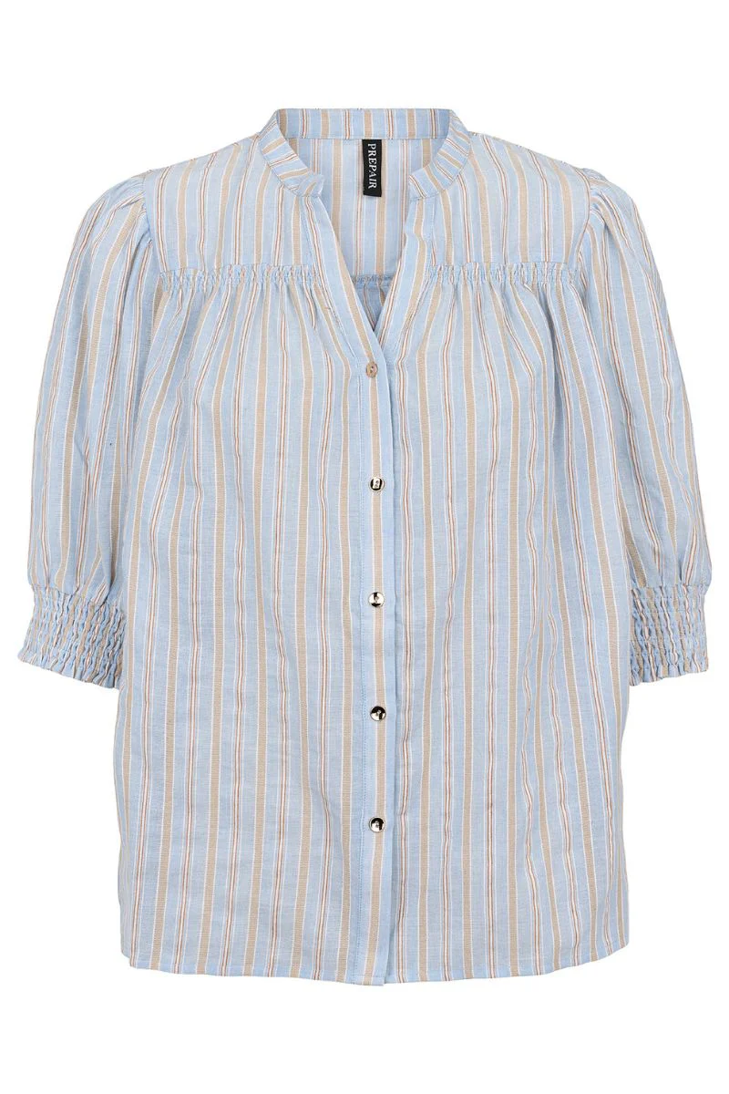 Lissa Blouse 2736 | Blue | Bluse fra Prepair - Image 2