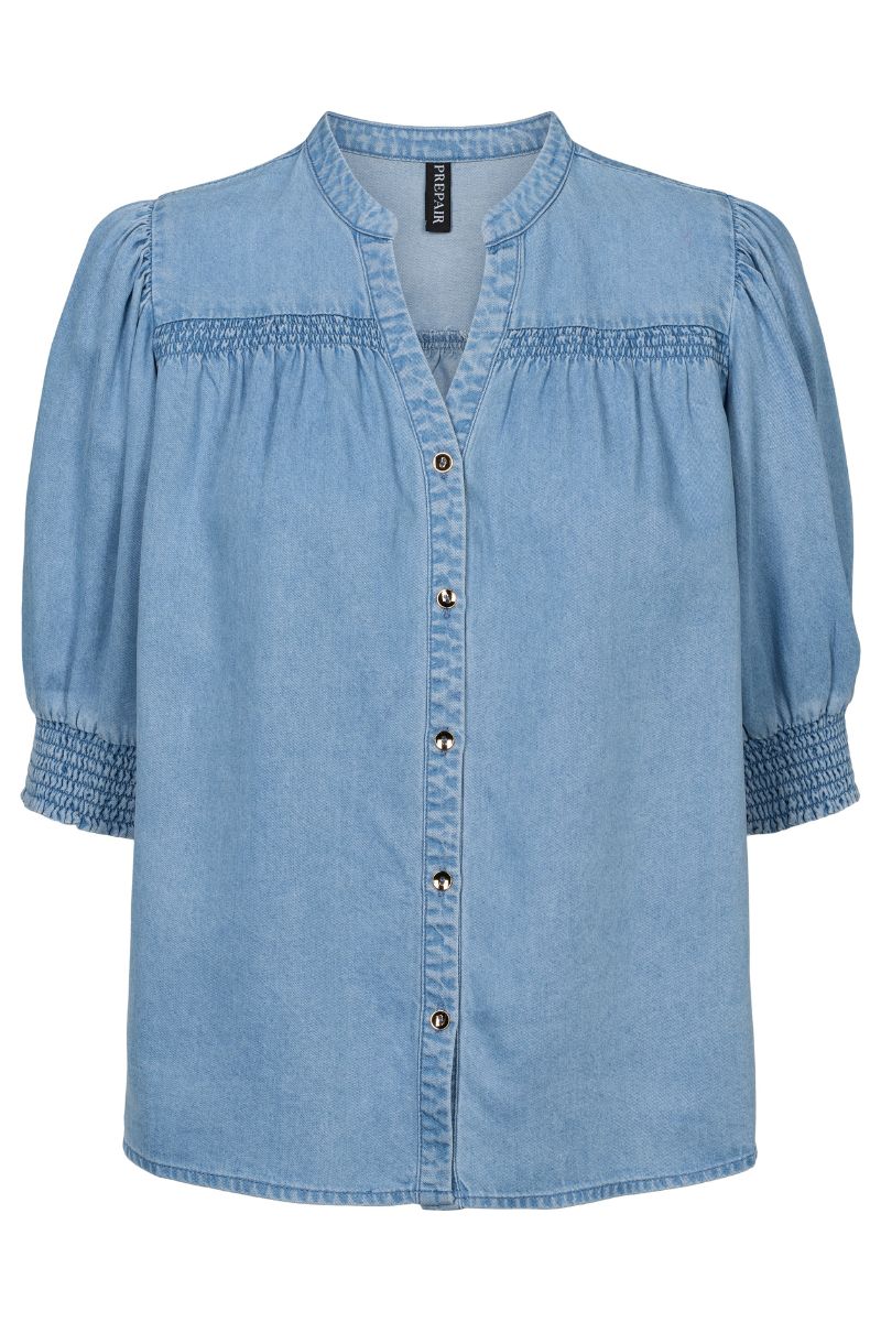Lissa Blouse 2757 | Blue | Bluse fra Prepair - Image 2