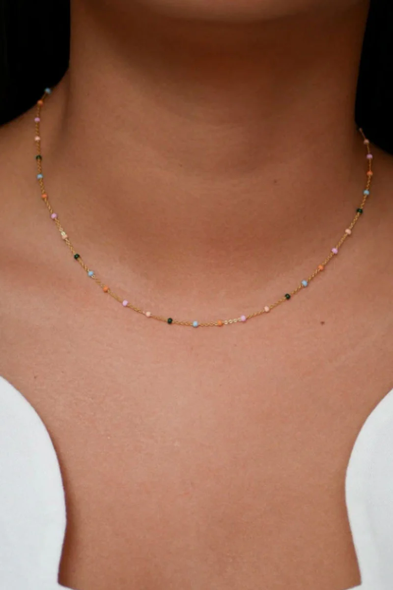 Lola Necklace | Dreamy | Halskæde med emalje drops fra Enamel - Image 3