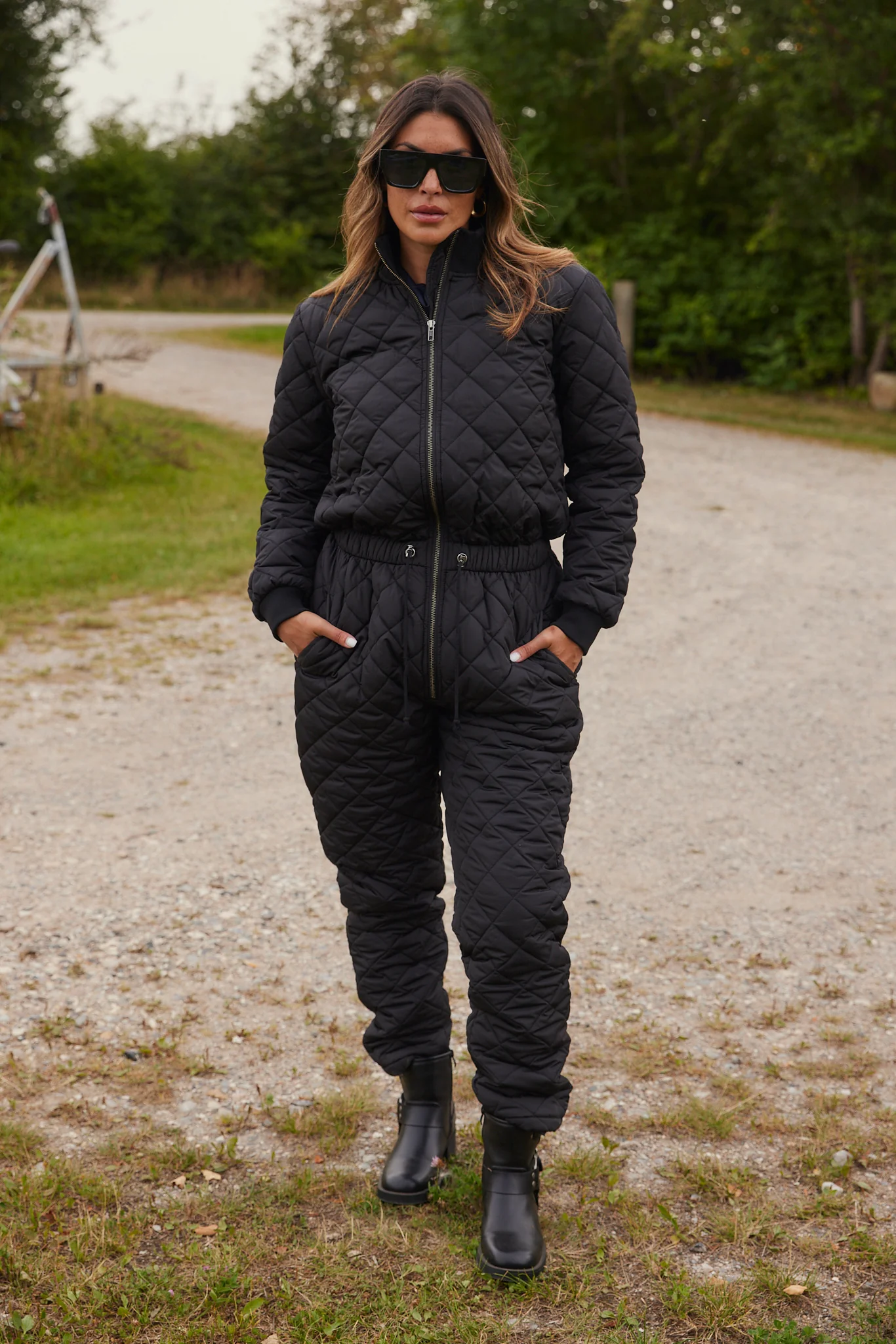 Lolly quilt jumpsuit | Sort | Termodragt fra French Laundry - Image 2