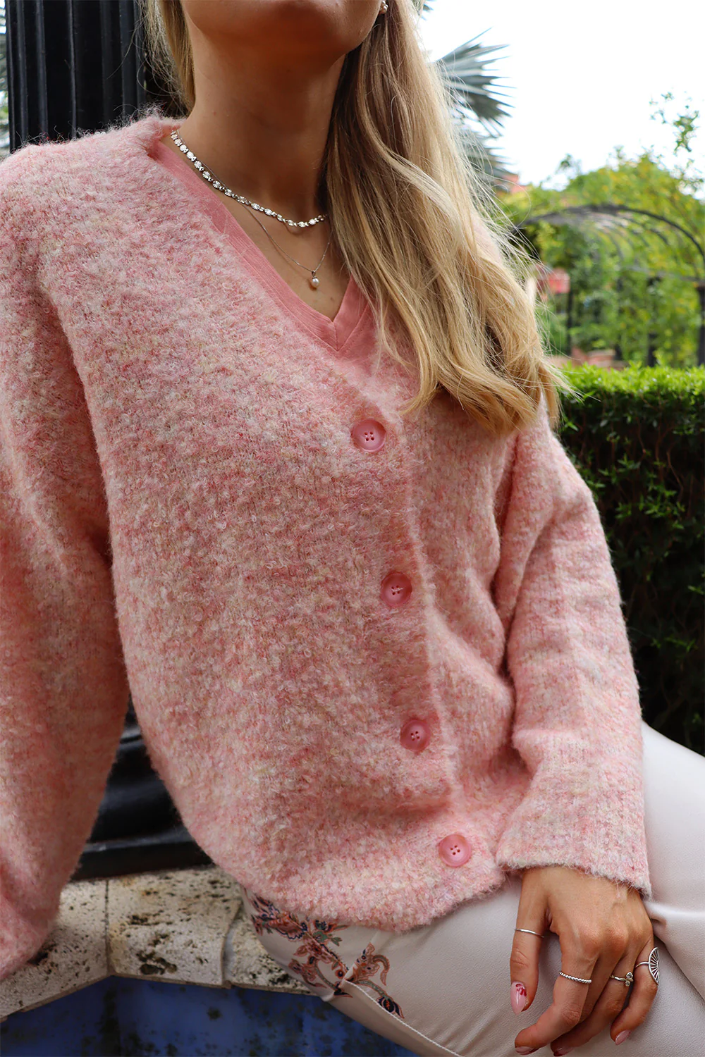 Lou Cardigan | Creme Peachy | Cardigan fra Liberté - Image 8