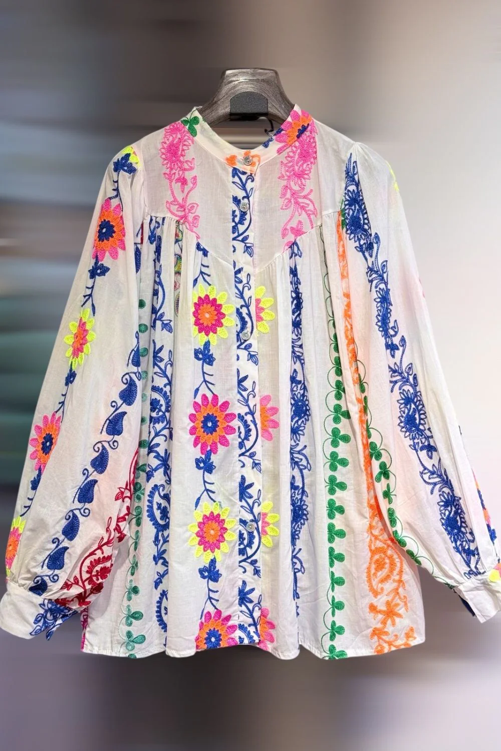 Loulou Shirt | Multi White - Image 3