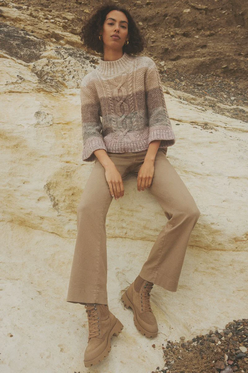 Lucy cable knit 54431 | SandStone | Strik fra Gustav - Image 11