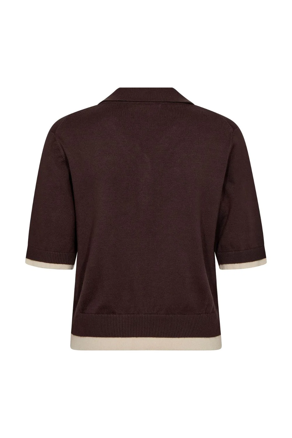 Lue Crop Cardigan 42019 | Dark Brown | Strik fra Co'couture - Image 3