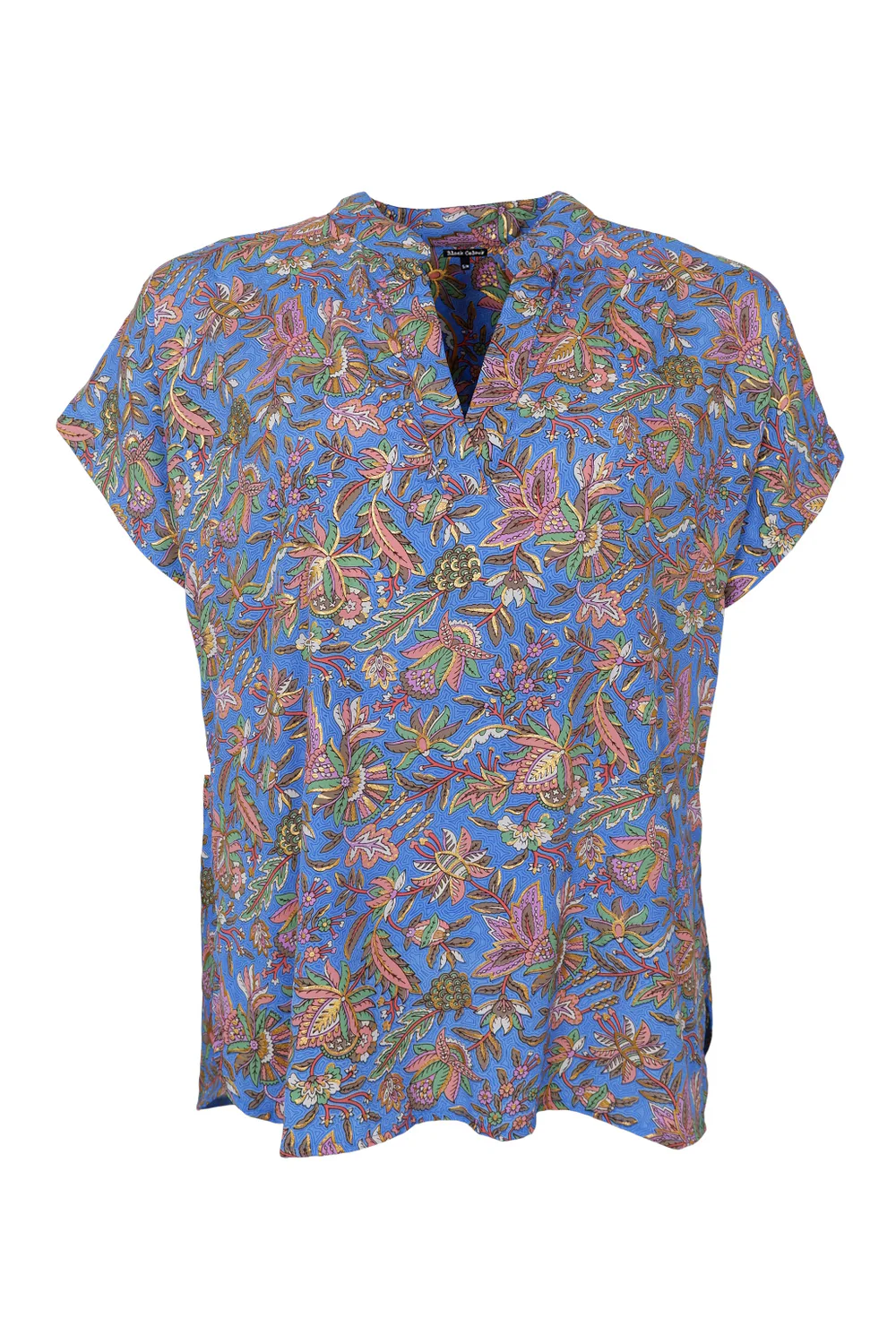 Luna Andrea S/S Blouse | Violet Blue | Bluse fra Black Colour - Image 2