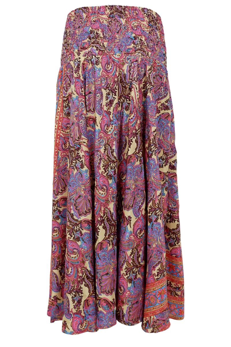 Luna Wide Smock Skirt | Royal Berry | Nederdel fra Black Colour - Image 4