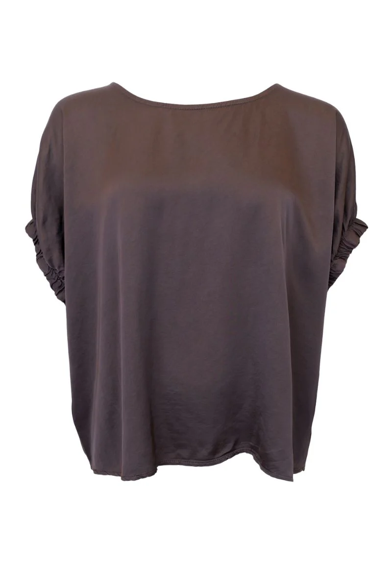 Mabel Blouse | Coffee | Bluse fra Black Colour - Image 2