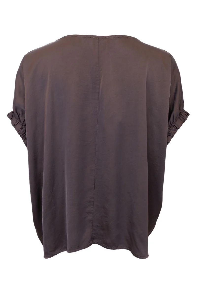 Mabel Blouse | Coffee | Bluse fra Black Colour - Image 4
