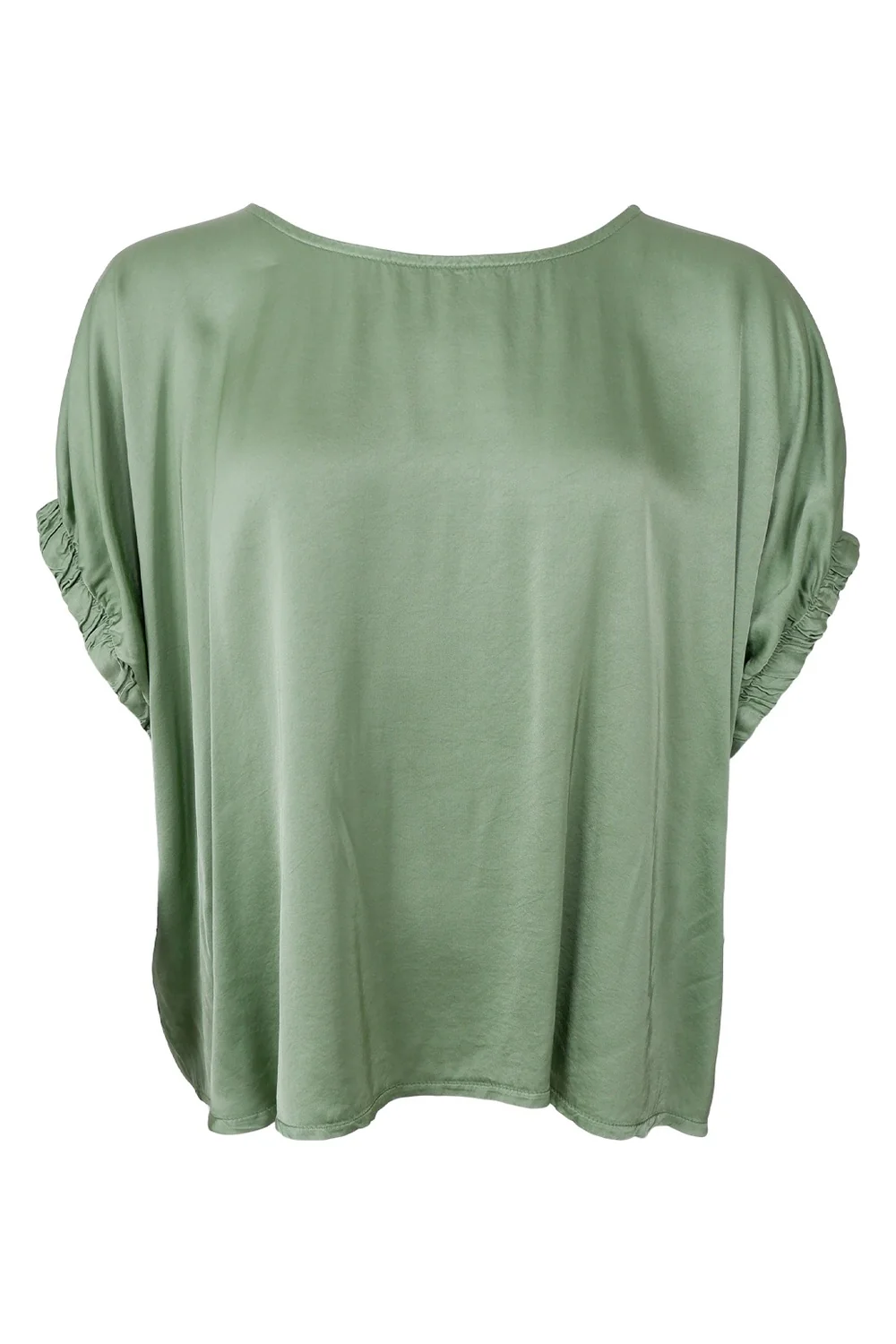 Mabel Blouse | Sage Green | Bluse fra Black Colour