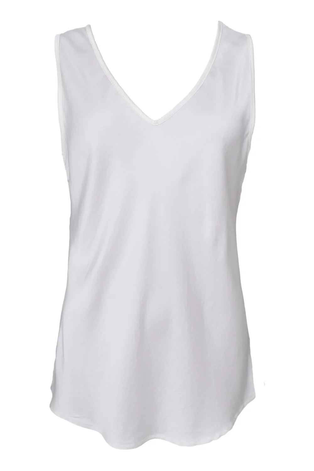Mabel Double V-Neck Top | Off White