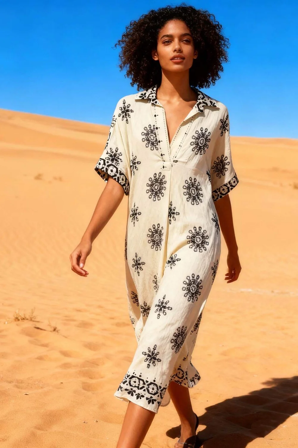 Mabel Shirt Dress | White - Image 3