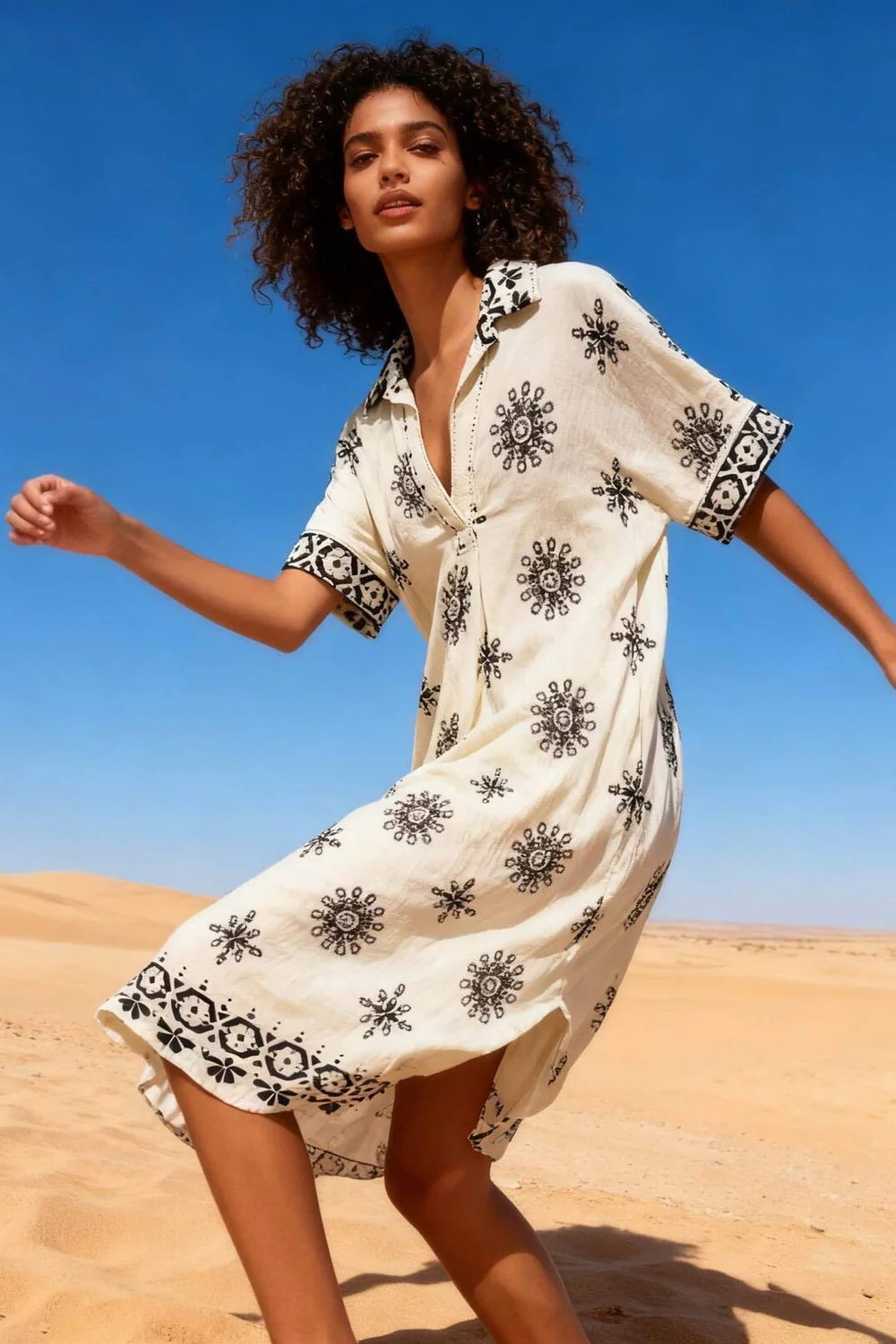 Mabel Shirt Dress | White - Image 5