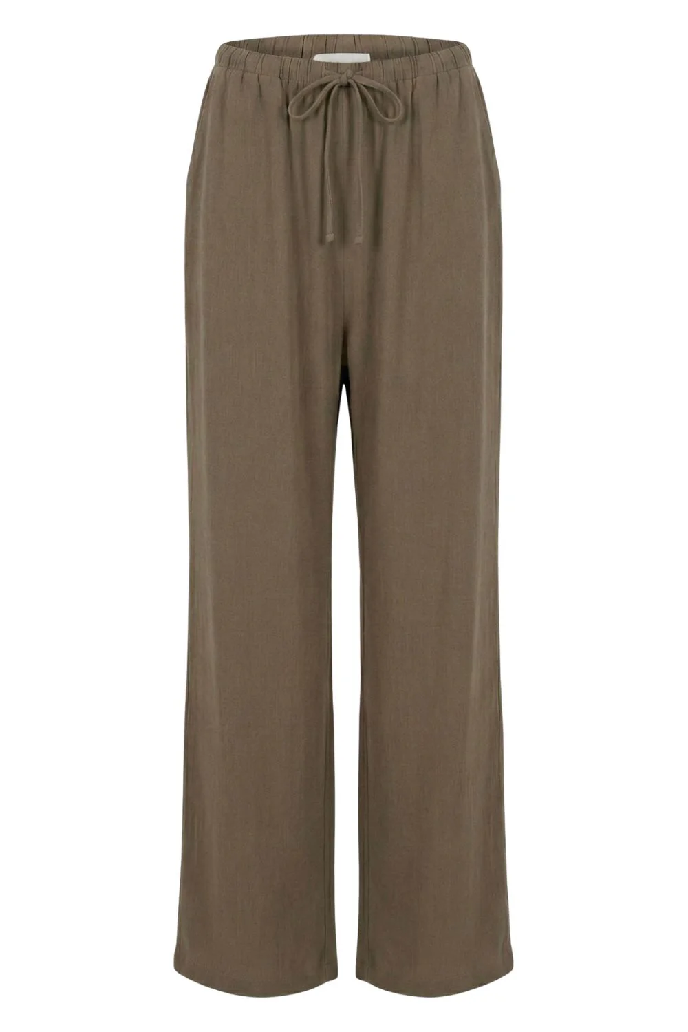 Macy Linen Trousers | Kaki | Bukser fra Atelier C - Image 2