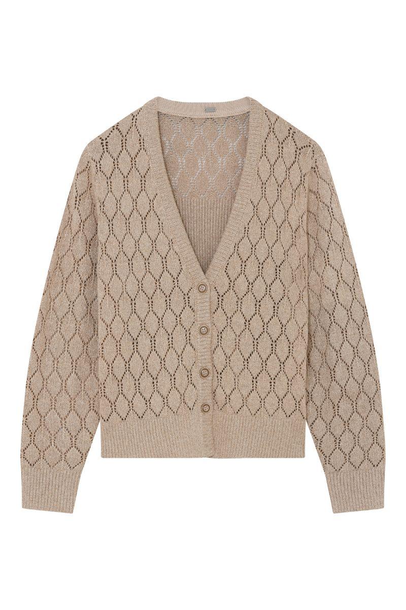 Magda knit cardigan | Beach Sand | Strik fra Gustav - Image 2