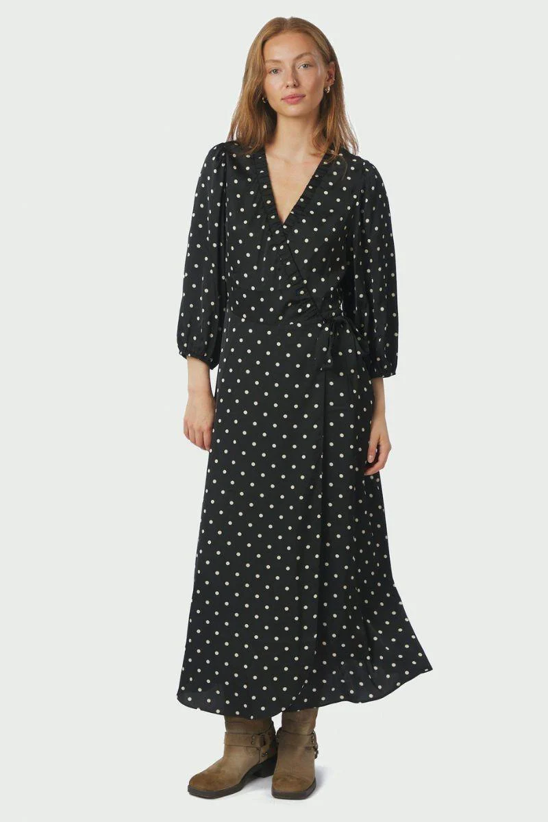 Malinga Dot Dress | Black | Kjole fra Neo Noir - Image 2