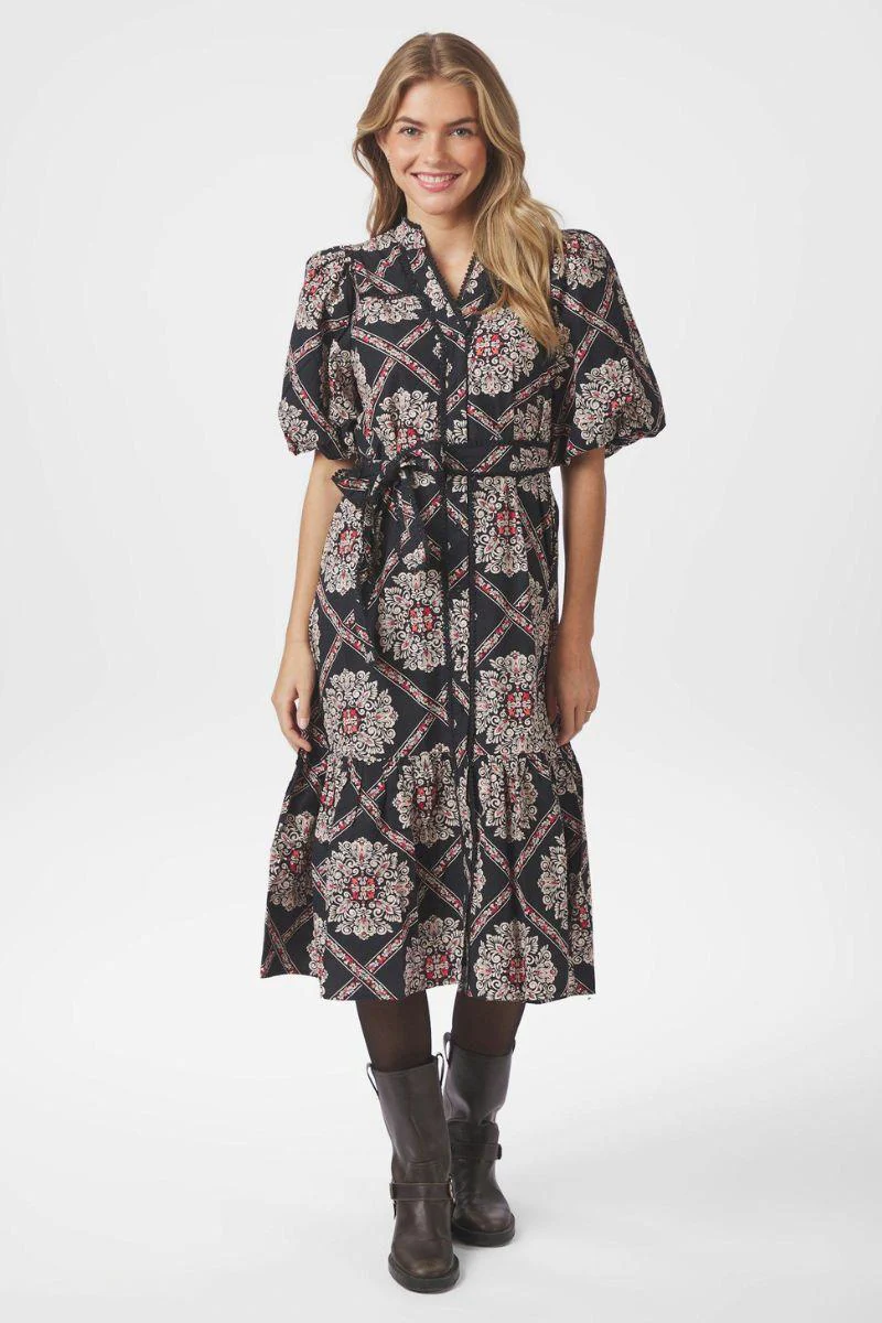 Margarita Pure Boho Dress | Black | Kjole fra Neo Noir - Image 2