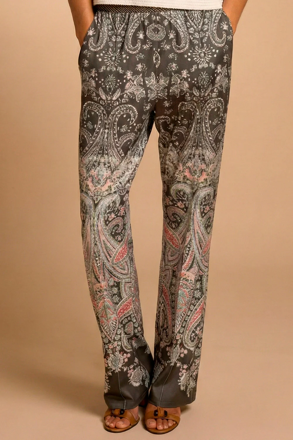 Marisa jersey pants | OlivePrint | Bukser fra Gustav