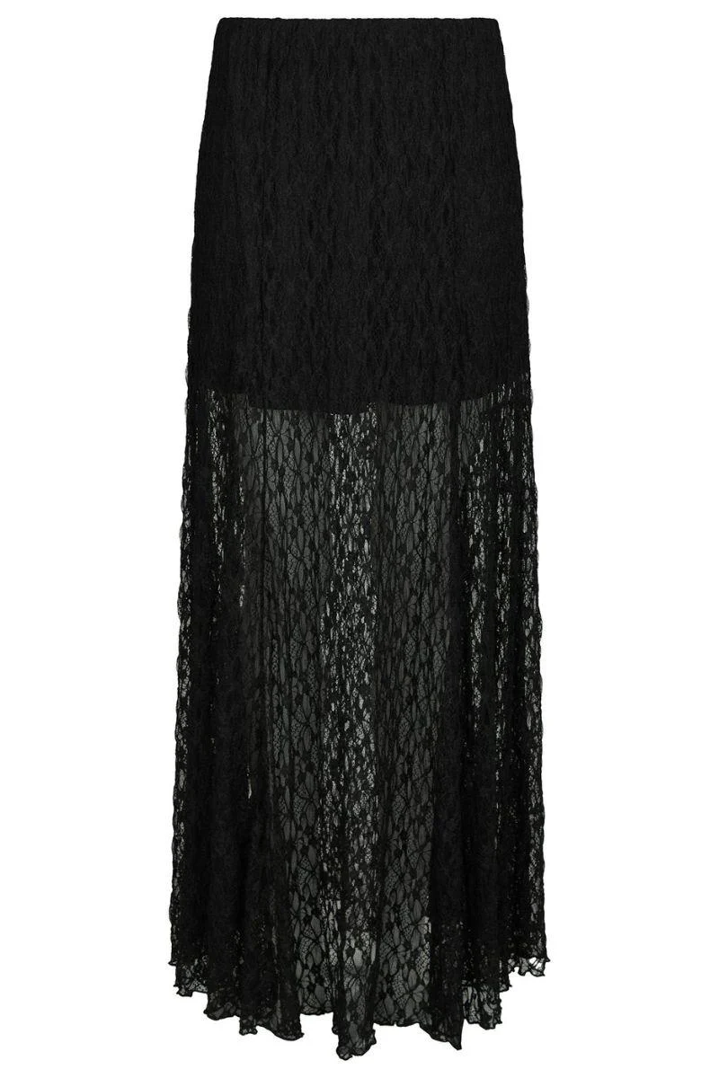 Mariya Lace Skirt | Black | Nederdel fra Neo Noir - Image 2