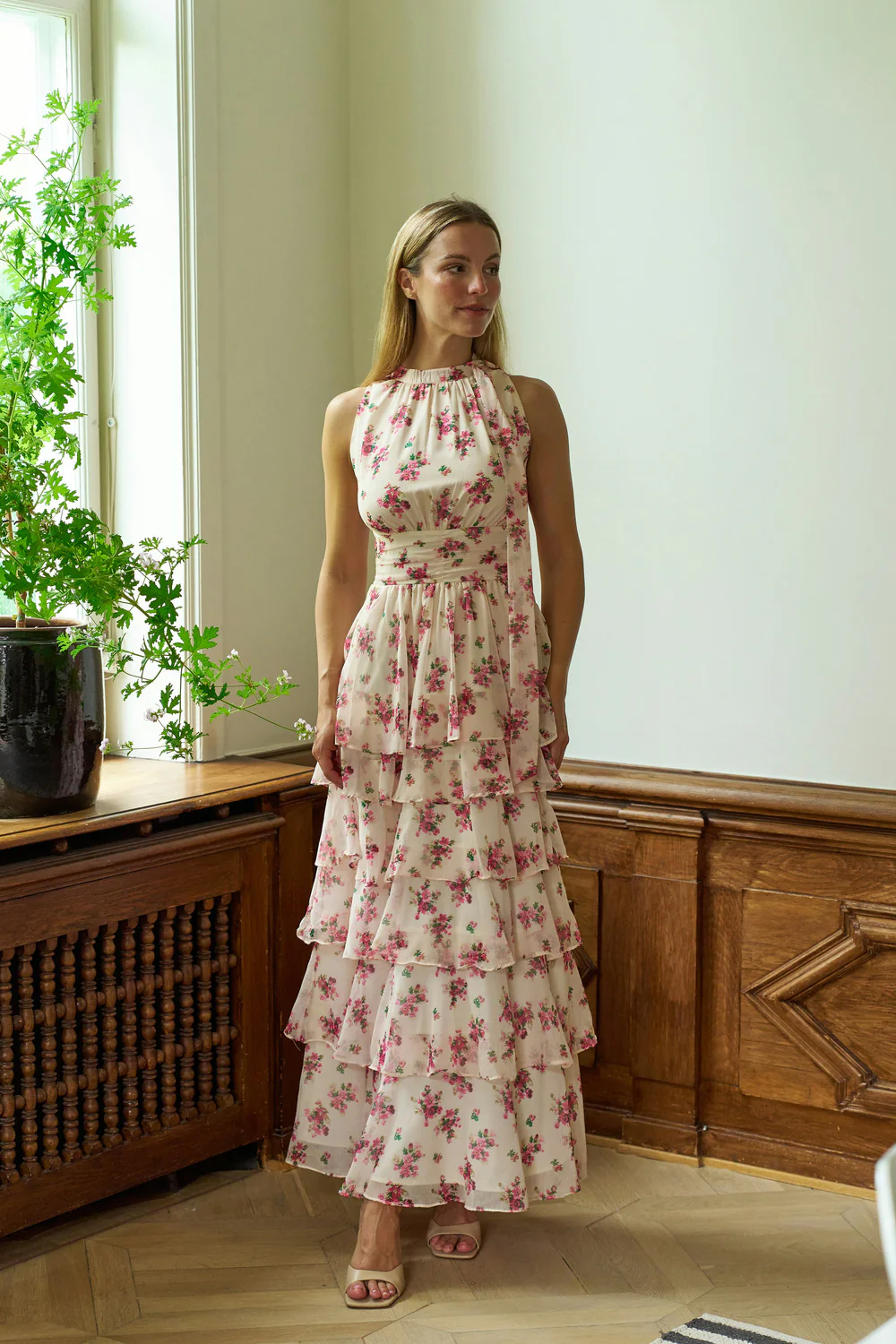 Marli Amazing Chiffon Rose Dress | Rose