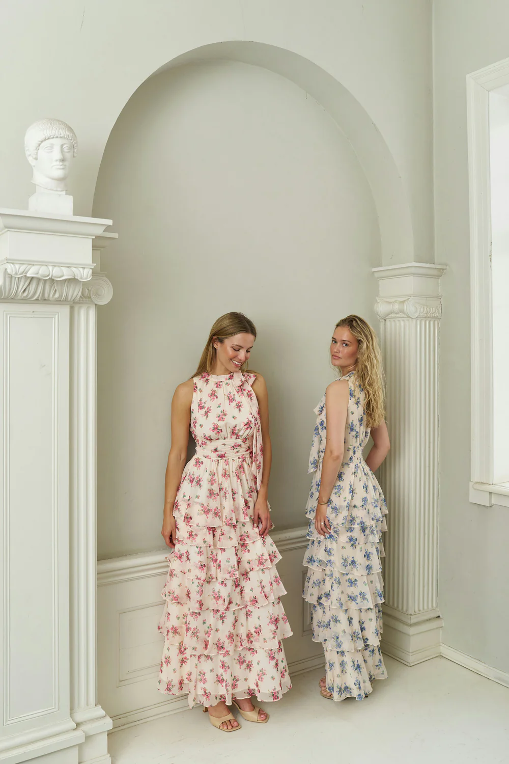 Marli Amazing Chiffon Rose Dress | Rose - Image 3